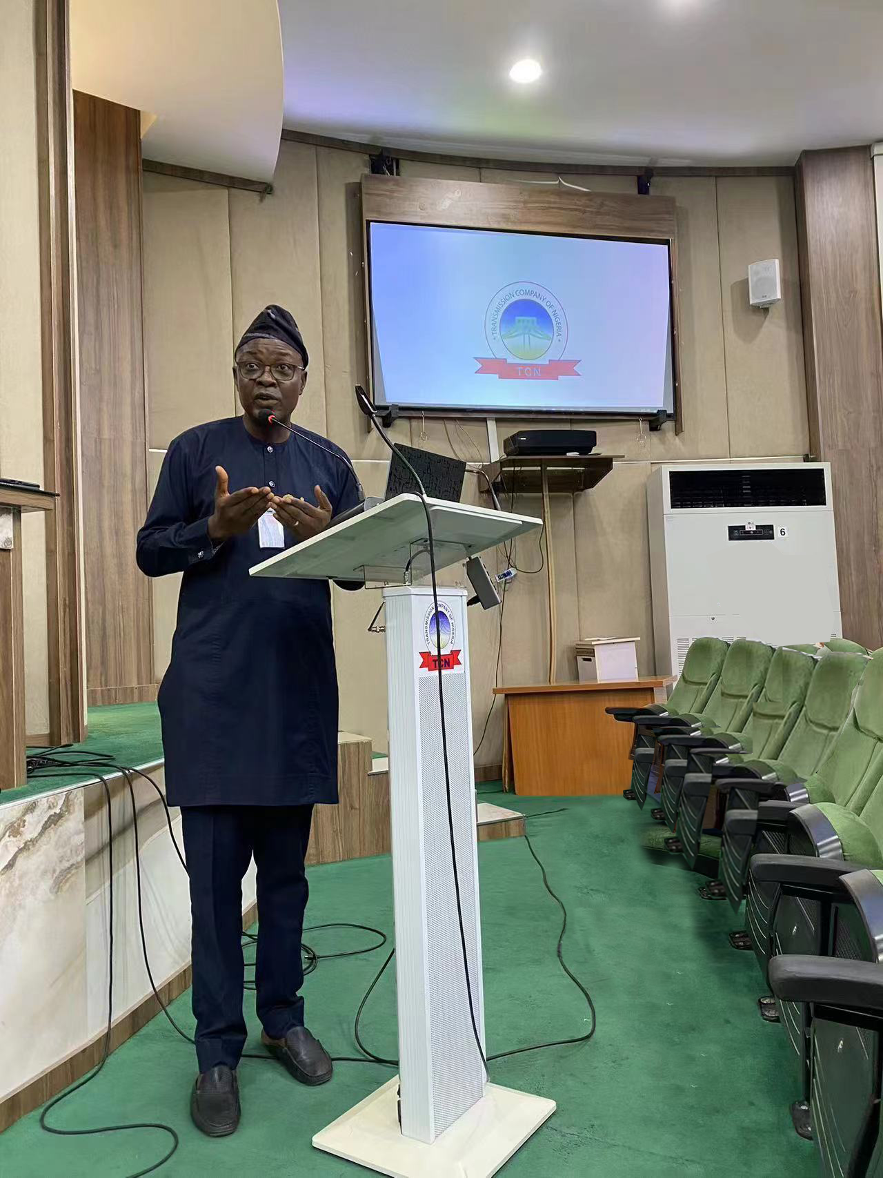 Executive Director Engr. O. E. A Ajiboye making welcome speech Image